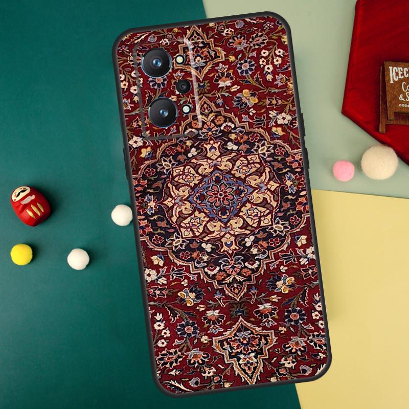 Persian Carpet Floral Pattern For Realme 15 Pro GT7 C55 C71 C53 C67 C75 C61 C33 C63 C51 C65 10 11 12 13 14 Pro Plus Case
