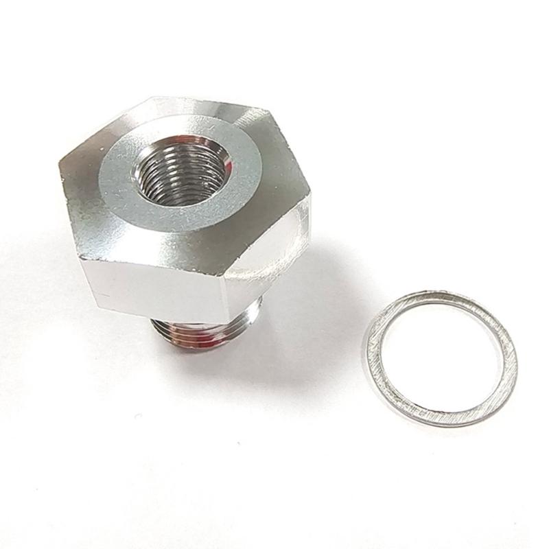 O2 Sensor Bung Hexagon Plugs Stainless Steel M16x1.5 Oxygen Hexagon Bung Plug with Gasket for Auto Car Universal Fitting