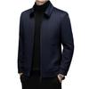 Men's High-End Cashmere & Mulberry Silk Wool Coat - Business Casual Lapel Jacket for Autumn/Winter
