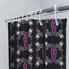Gothic Coffin Shower Curtain Dark Halloween Decor Skull Tapestry Washable Bathroom Set Vintage Horror Home Textile Wall Hanging
