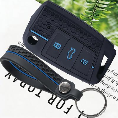 Car Key Case Cover Keychain For VW Golf GTI POLO Touran Tiguan for Skoda Octavia Kodiaq Fabia for Seat Ibiza Leon Ateca Arona