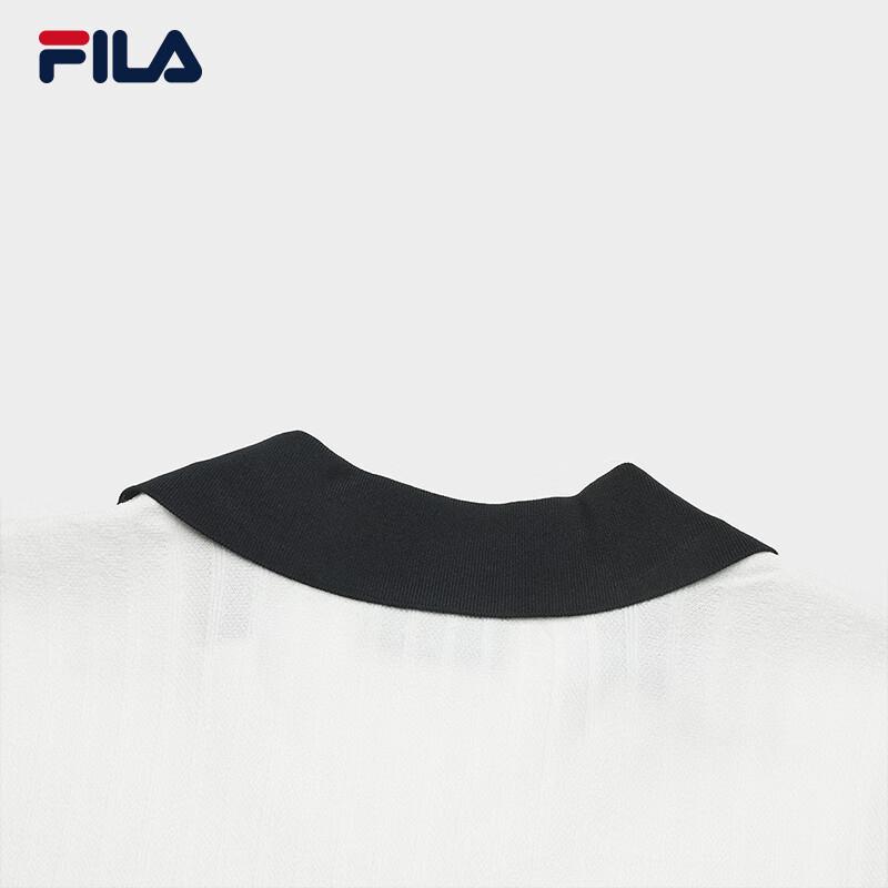 Fila Women's V-Neck Short Sleeve Knitted Top