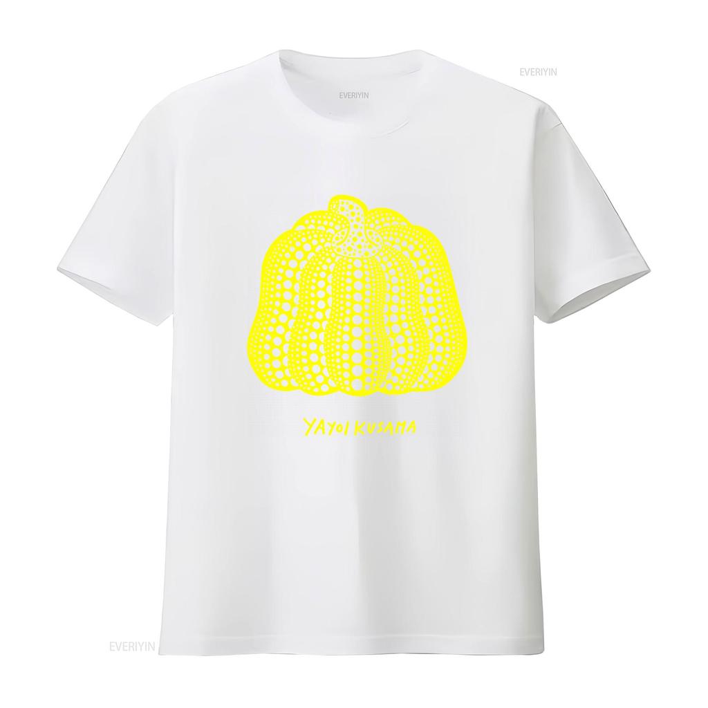 New Japanese Artist Yayoi Kusama Pumpkin T Shirt Infinity Mirrors Design Size Xl Nwt Vintage Washed Versatile Breathable Casual