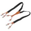 Men Suspender Double Layer Adjustable Elastic Comfortable Heavy Duty Suspenders for Men Male Black