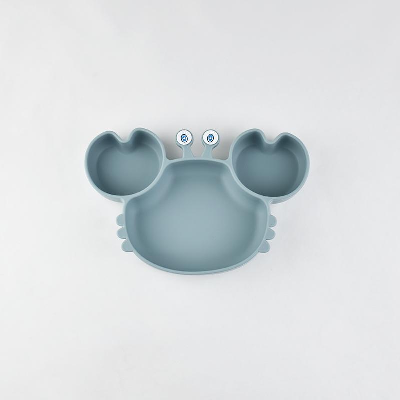

Food Grade Silicone Meal Plate Cartoon Toddler Plates Independent Feeding Training Anti-Drop Complementary Food Bowl Baby Stuff Quality
