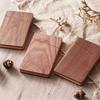 Large Capacity Business Card Storage Box Solid Wood Business Card Organizer  Desk Accessories