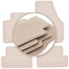PREMIUM Beige Floor Mats For: Volvo V40 II Station Wagon, Cross Country 2012-