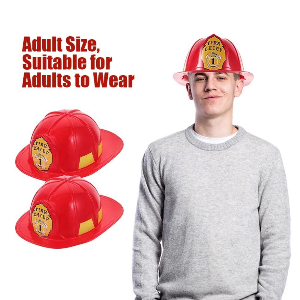 Fireman Hat Fireman Safety Helmet Makeup Toys Fireman Hat Toy Simulation Fireman Hat  Parent-Child