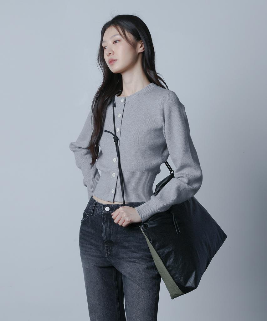 Nuart Studio Lacent Two-Tone Tote Bag_Khaki/Black