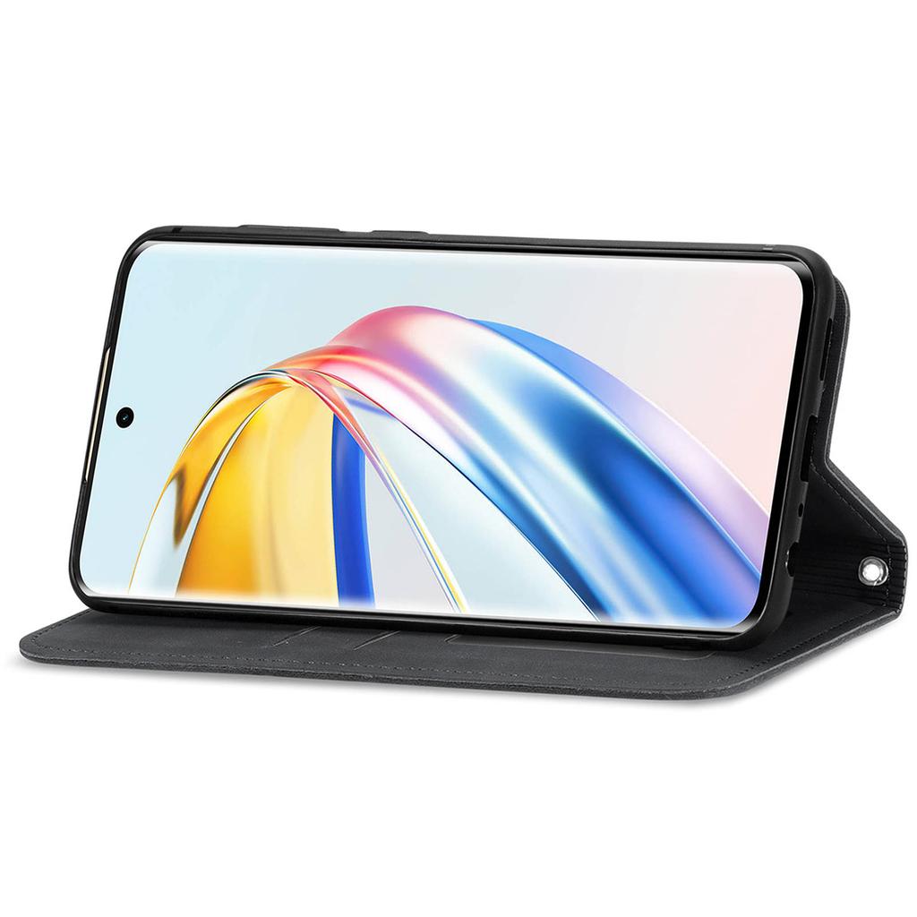 For Honor X9b 5G/Magic6 Lite 5G/X50 5G Case PU Leather Skin-touch Mobile Phone Stand Cover