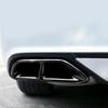 2pcs Black Titanium Left Right Rear Cylinder Exhaust Tail Pipe Cover Trims For Honda Accord 10th Gen 2018 2019 2020 2021 2022