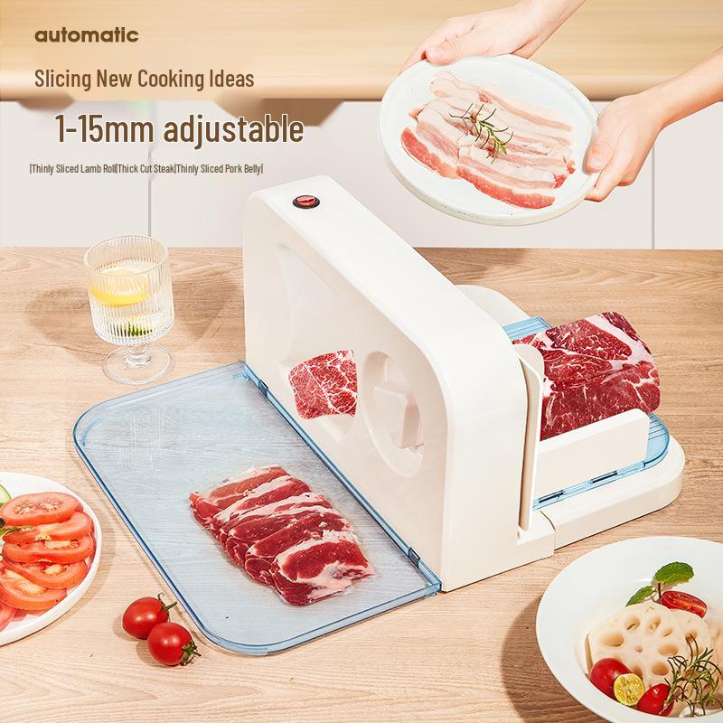 Compact Electric Meat Slicer for Frozen Lamb & Beef