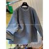 Lamb Wool Soft Velvet Sweatshirt Women's Autumn Winter Flesh-covering Top
