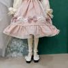 60/45/30cm Doll's Clothes Pink Clothing for 1/3 1/4 1/6 Bjd Doll Skirt+Hair Dress Up Toys Play House Doll Accessories,no Doll