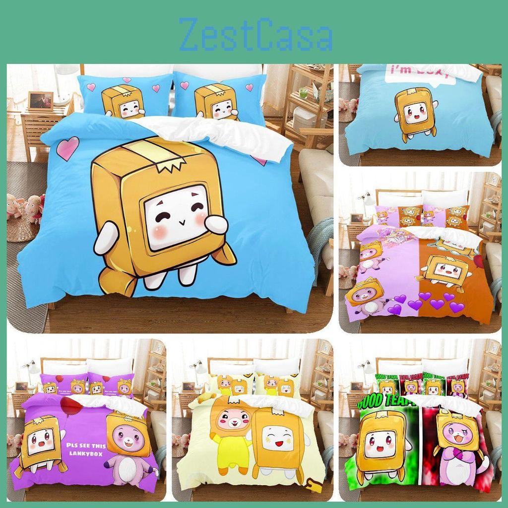 Lankybox Bettwäscheset mit weichem Polyestermaterial für ein komfortables Schlaferlebnis