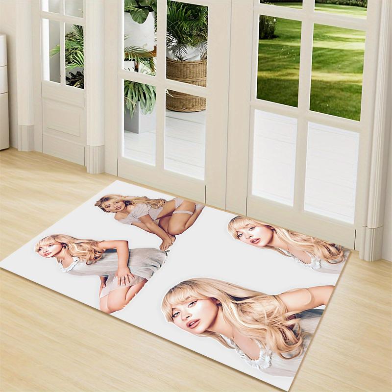 Golden Hair Dream Carpet Rug Soft Washable Antislip Home Living Room Sofa Mats Personalized Christmas Rug