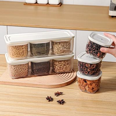 Neue Transparente Kühlschrank-Aufbewahrungsbox Staubdichte Multifunktions-Gewürzaufbewahrungsbox mit Deckel Versiegelungsbox Küchenzubehör