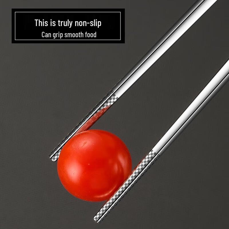 OULOTI 316L Medical Grade Extra Thick Stainless Steel Chopsticks