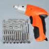 46pcs/set Mini Cordless Rechargeable Electric Drill Driver Metal Keyless Chuck Variable Speed Impact Hammer Drill Screwdriver
