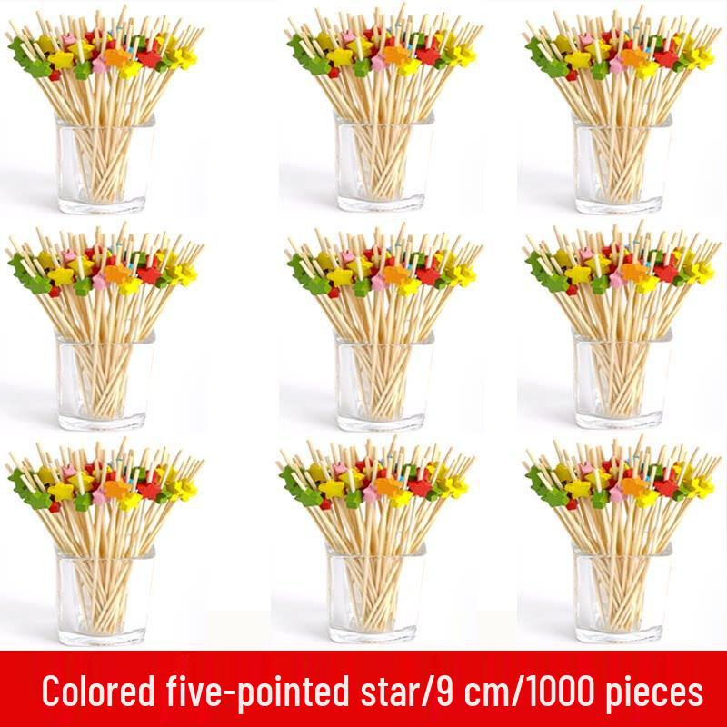 Qiwei Disposable Bamboo Fruit Picks