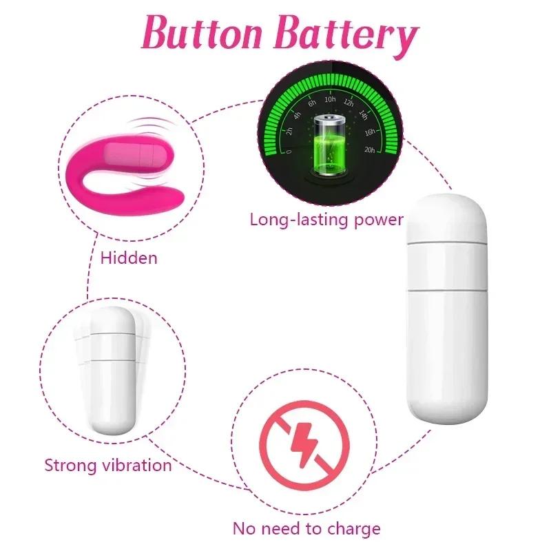 U-Form Klitorisstimulator Tragbarer weiblicher Vaginalvibrator G-Punkt-Massagegerät Kleiner, kraftvoller Bullet-Vibrator Tragbares Sexspielzeug