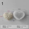 1 Pcs Heart-shaped Rose Handmade Silicone Candle Molds Love Chocolate Cake Fudge Making DIY Soap Gypsum Resin Crafts Molds