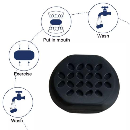 6Pcs Jaw Exerciser Set 3 Resistance Levels Facial Muscle Trainer Masseter Muscle Strengthener Jawline Enhancement Device