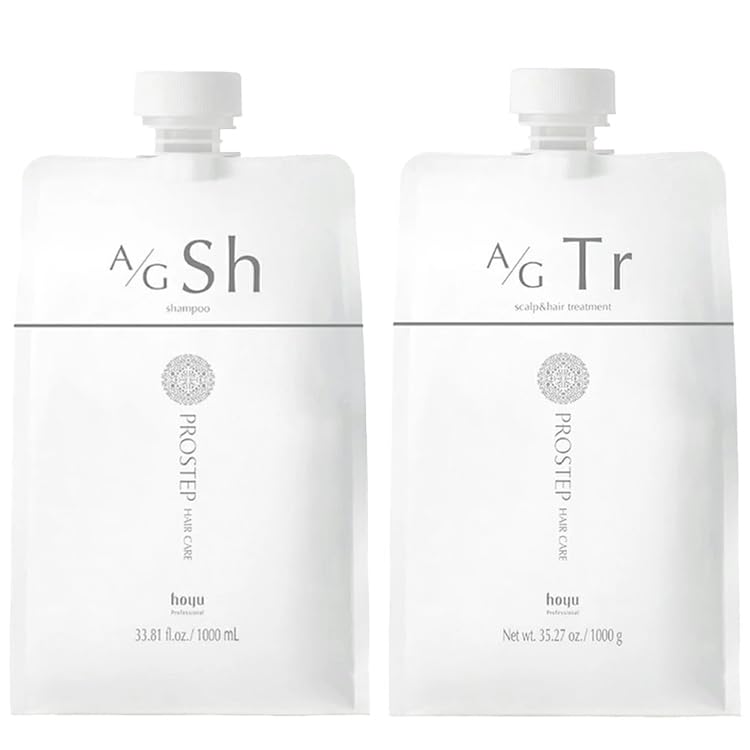 

Prostep Уход за волосами Шампунь A/G 1000 мл Рефилл и Средство для ухода за кожей головы 1000 г Рефилл + Оригинальная наклейка с логотипом