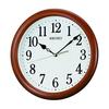 Seiko Clock Wall Clock Analog Wooden Frame Brown Wood KX620B