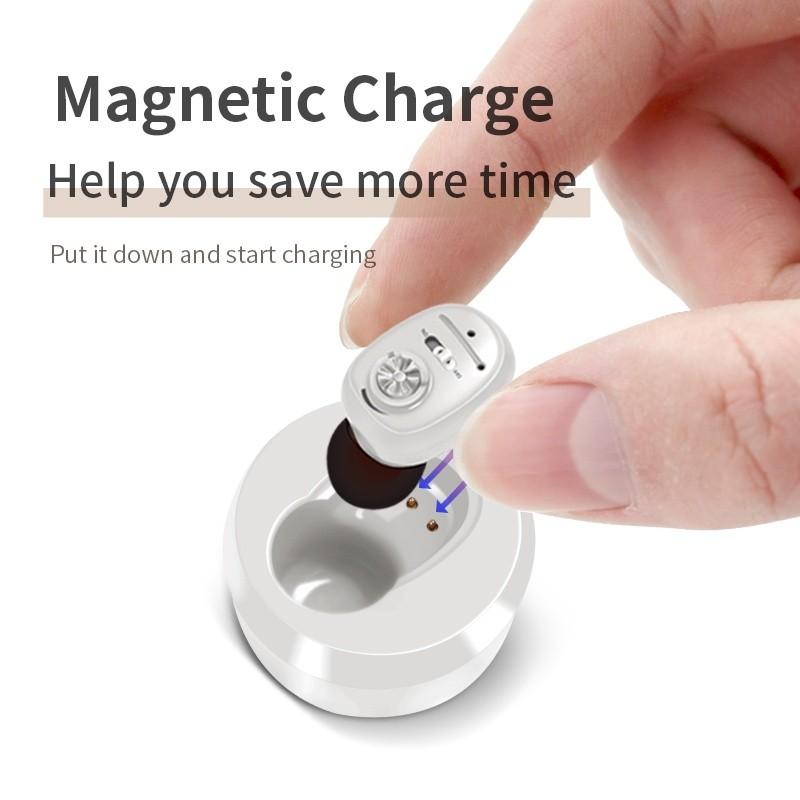 Mini Magnetic Charging Hearing Aid Digital Invisible Hearing Amplifier Portable High Power Elderly Audiphones
