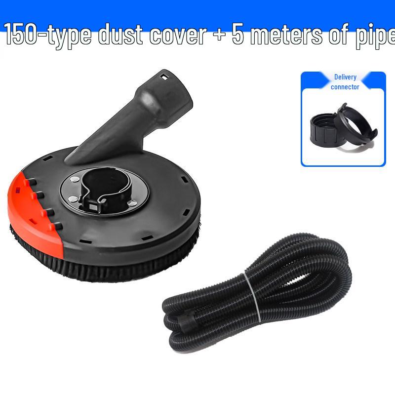 Dustproof Cover for Angle Grinder - Protective Polishing Vacuum Cover for Stone Concrete, Fits 100/125 Type Hand Grinders.