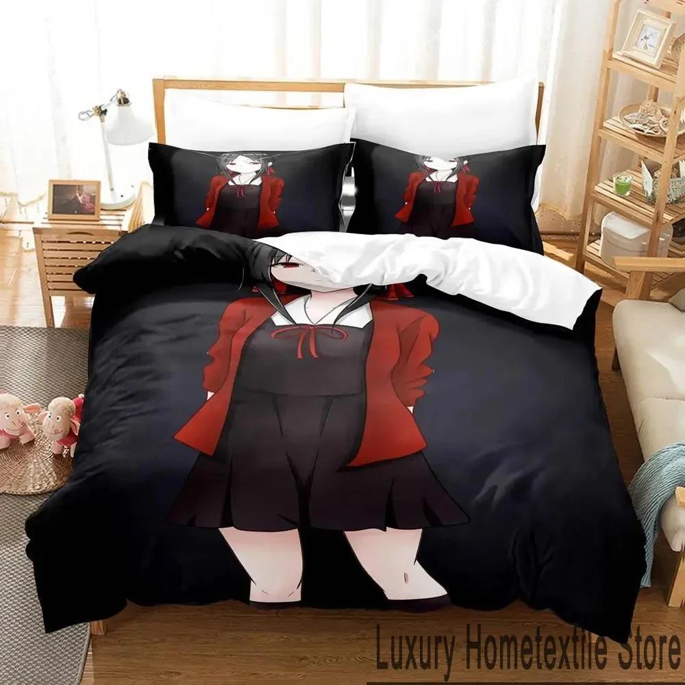 Anime Kaguya-sama Love Is War Bedding Set Duvet Cover Bed Set Quilt Cover Pillowcase Comforter King Queen Size Boys Adult