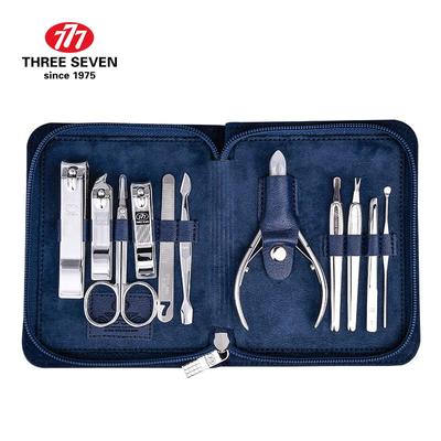 THREE SEVEN (777) 11-Piece Carbon Steel Manicure Set