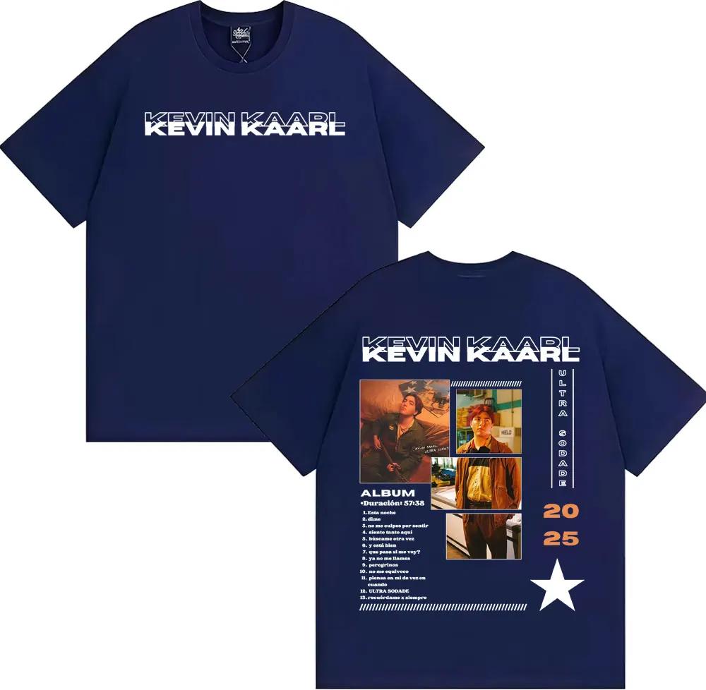 Rapper Kevin Kaarl Ultra Sodade Tour Cover T Shirt Men Women Harajuku Vintage High Street T-shirts Cotton Oversized T-shirt