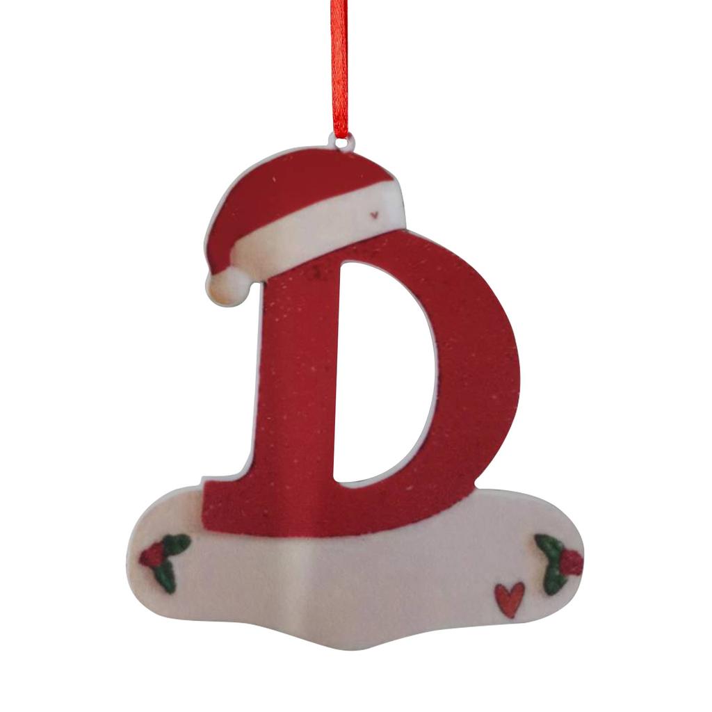 Christmas Tree Decoration Pendant Personalized Christmas 26 Letter Ornaments
