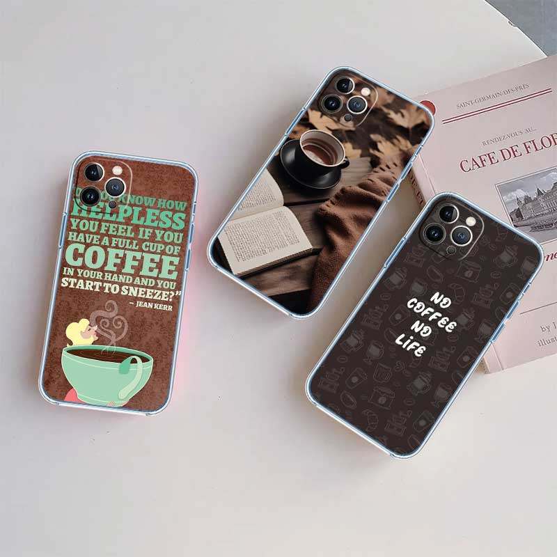 NH16 Coffee Time Transparent Phone Case for Motorola Moto G40 G04 G05 One Ace Action Fusion + Plus Hyper Macro Vision Zoom