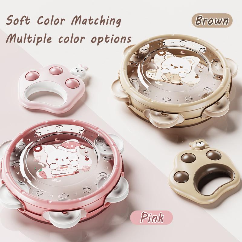 Baby Musical Instruments Set Montessori Handbell Sand Hammer Orff Ringing Instrument Infant Early Visual Stimulation Sensory Toy