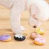 Donut Animal Dog Toy Latex Squeaky Animal Dog Chew Toy Puppy Teething Toy for Aggressive Chewers Fetch Play