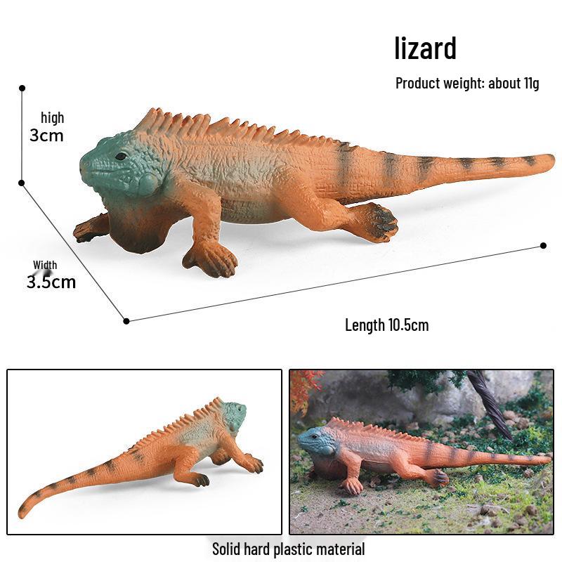 Kids' Educational Reptile Model: Gecko Simulation Ornament