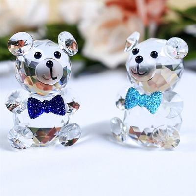 Crystal Crystal Bear Figurine Collection Bear Colorful Crystal Bear Figurine Collection Cute Bear Statue Home