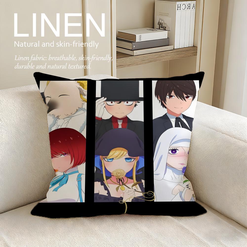 Duke of Death and His Maid Cushion Cover Pillowcase Set Pcs x x Breathable Washable Sofa Cushion Cover