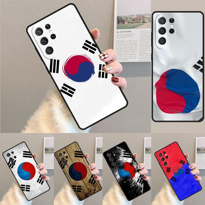 South Korea Flag TPU Phone Case For Samsung Galaxy note 10 pro S26 S25 S24 S23 S22 Ultra Plus S21 FE S20 Shockproof Cover