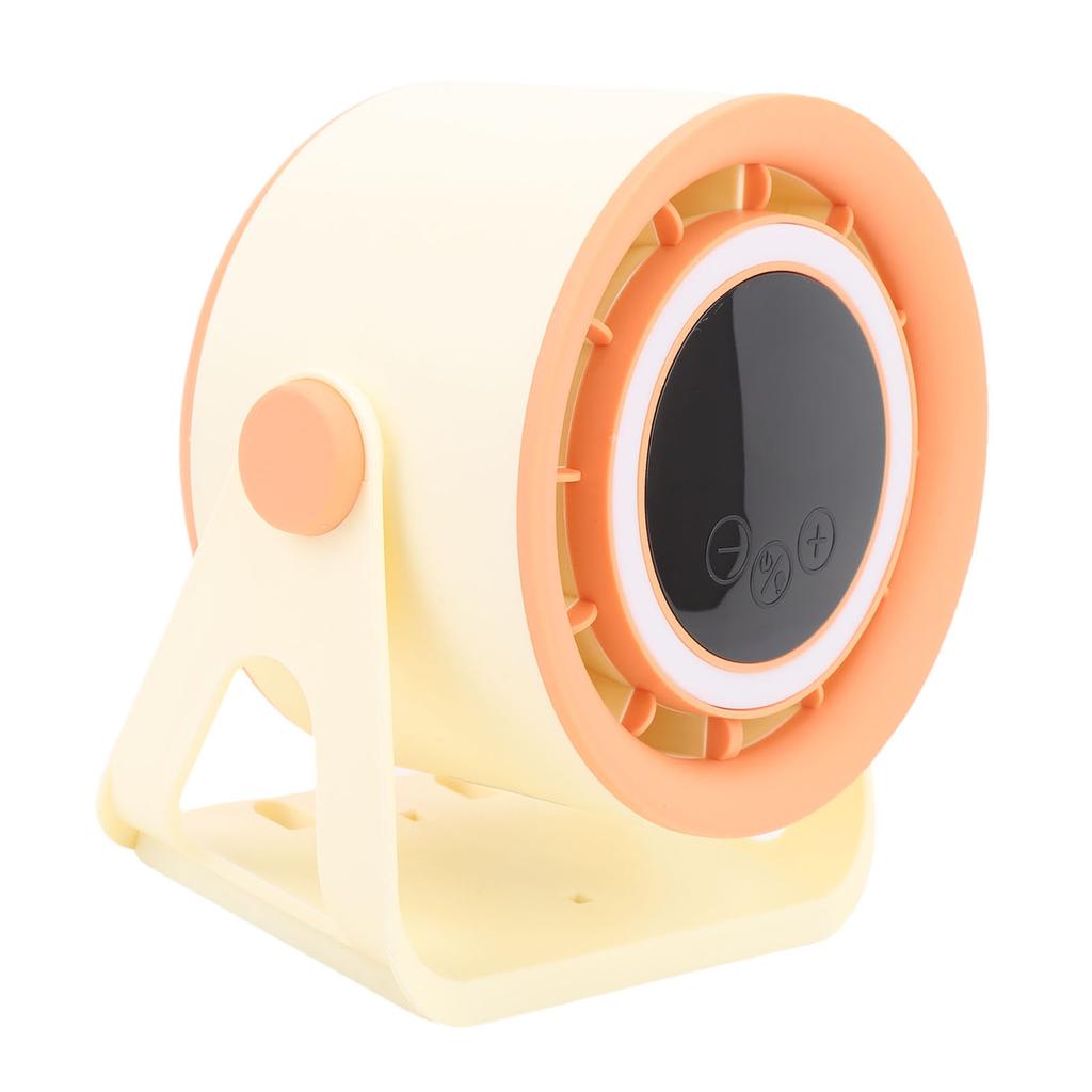 Desk Fan USB Rechargeable Quiet Portable Desktop   Fan with LED Light for   Bedroom Outdoor Camping