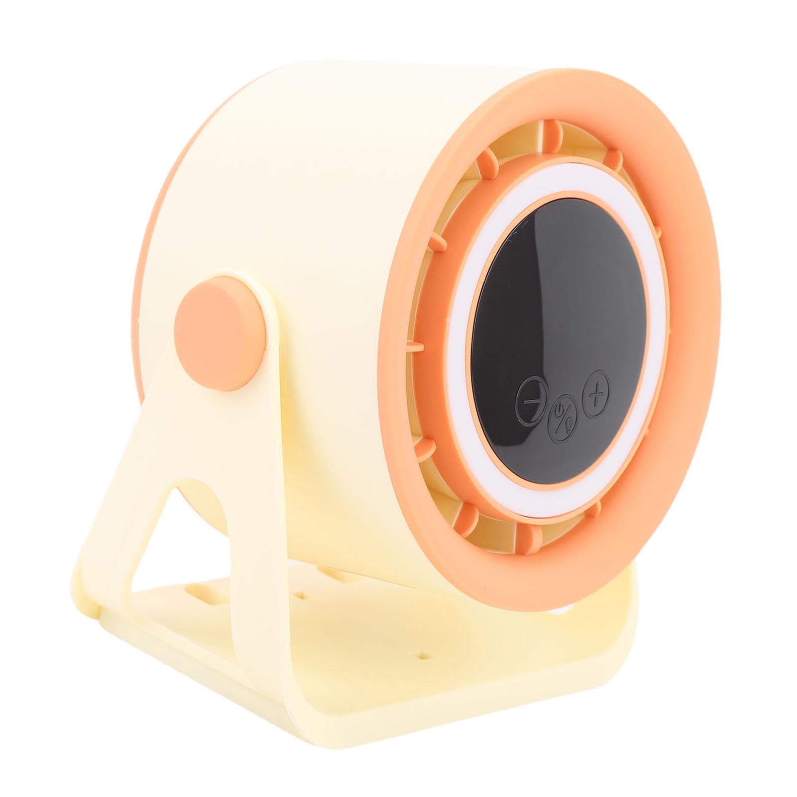 

Desk Fan USB Rechargeable Quiet Portable Desktop Fan with LED Light for Bedroom Outdoor Camping