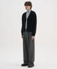 Trip Le Sens [100% Wool] Pure Light 4-Button Crop Cardigan_Black