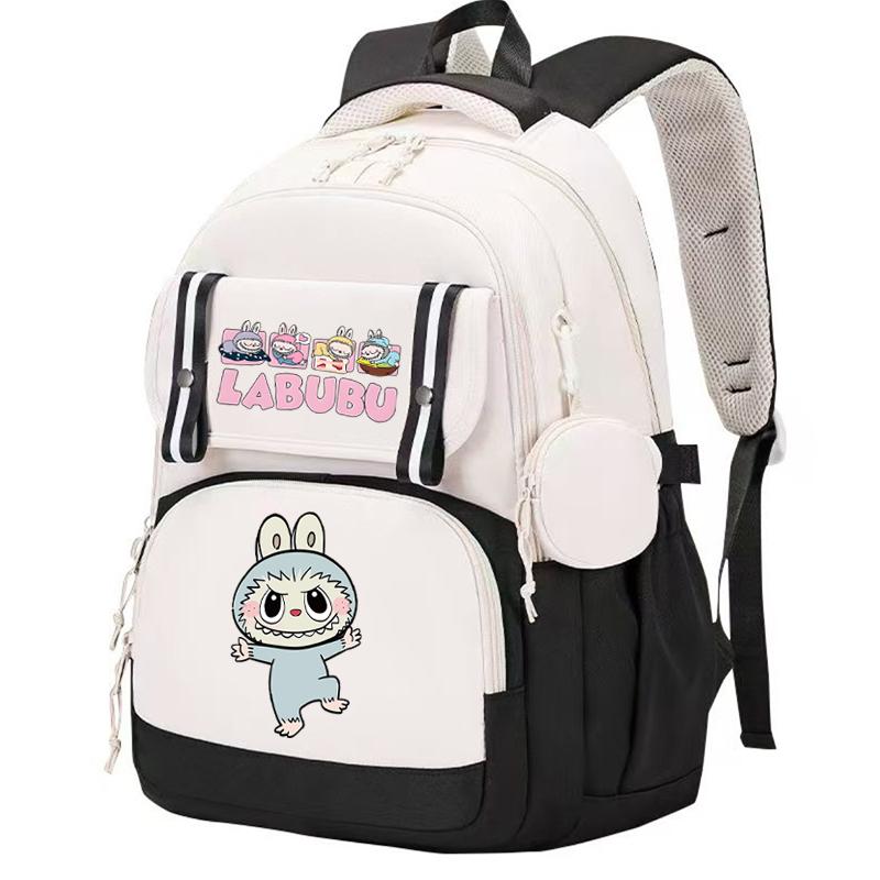 Cute Printed Backpack Teenager Student Girl Boy Knapsack Large Capacity Waterproof Casual Bag Coin Purse Women Laptop Bag Mochila