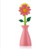 Long Flower Handle Pan Brush Storage Bottle Cleaner Creativity Decoration Tool