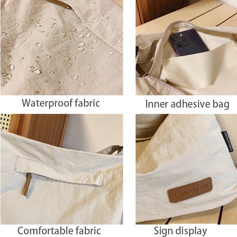 Leichte Nyl Unisex Crossbody-Taschen Große Kapazität Lässige Sport-Handtasche Wasserdichte Umhängetasche