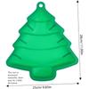 Christmas Baking Utensils Classic Green Christmas Tree Mold Cake Chocolate Jelly Mold Food Grade Silicone, Perfect for Christmas