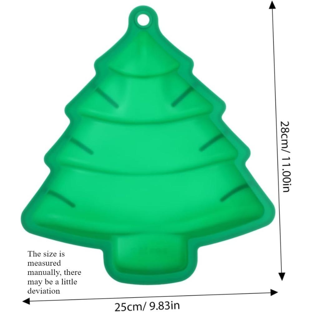 Christmas Baking Utensils Classic Green Christmas Tree Mold Cake Chocolate Jelly Mold Food Grade Silicone, Perfect for Christmas